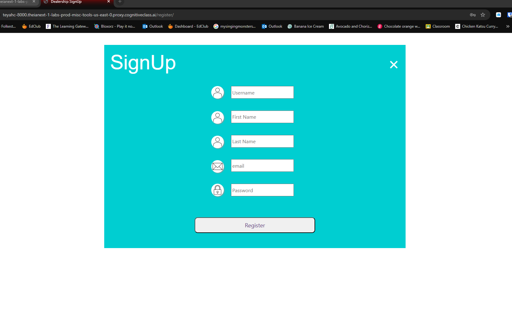 Dealership list screenshot by state
